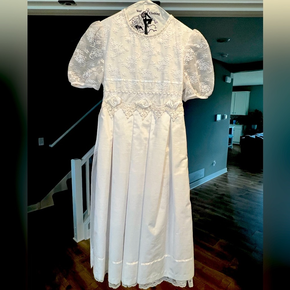Girls white first communion/event dress